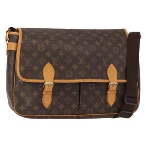 LOUIS VUITTON Monogram Gibeciere GM Shoulder Bag M42246 LV Auth gh1280